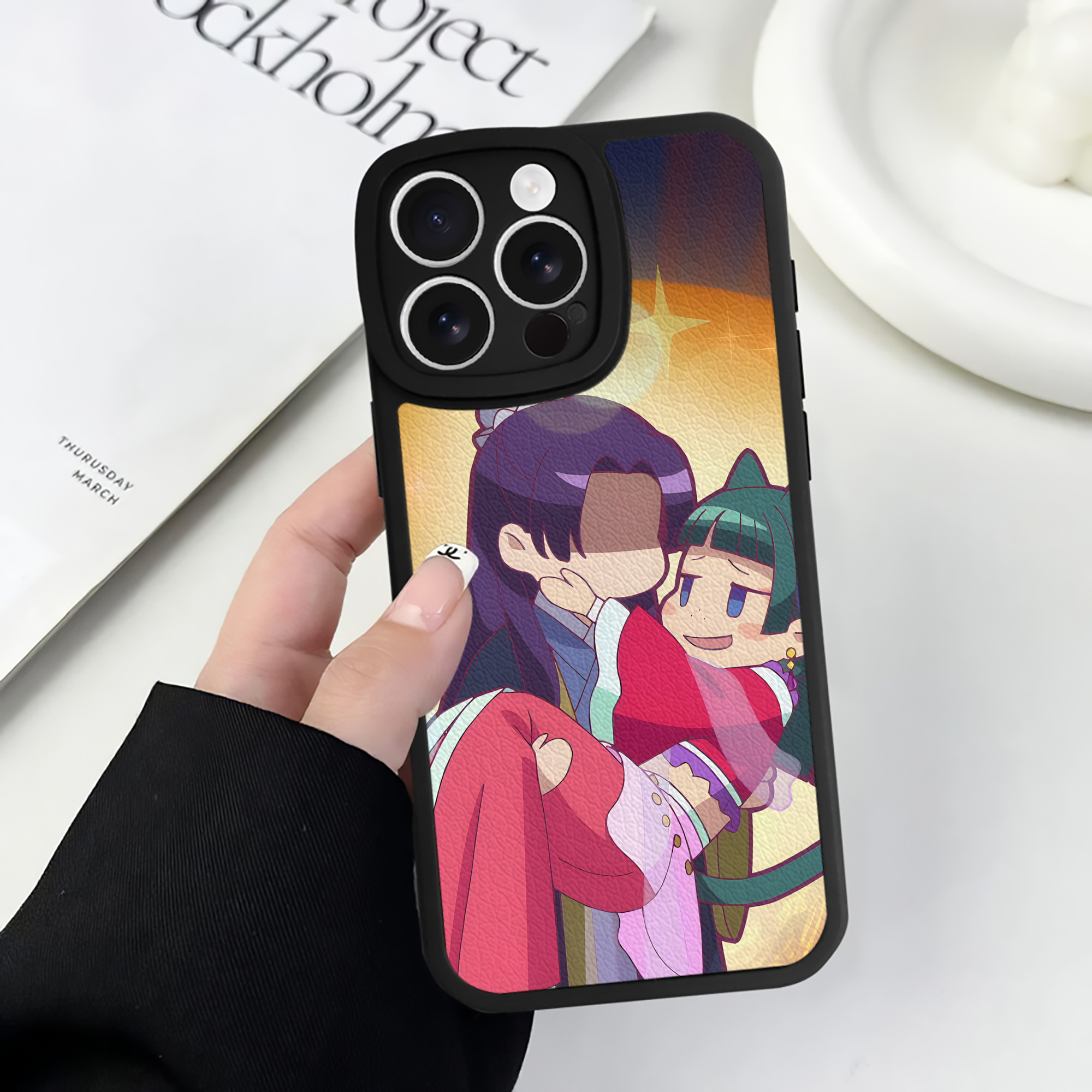 薬屋のひとりごと The Apothecary Diaries 【iPhone 16シリーズ対応】シリコンスマホケース（レザー調） 材質：シリコン